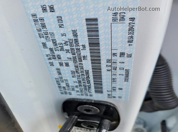 1FTFW5L50SFB43902 2025 FORD F150 White Вид підкапотного простору