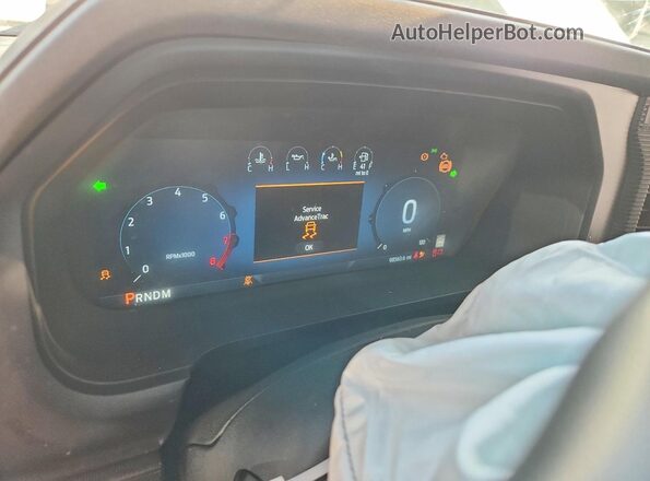 1FTFW5L56RFA90343 2024 FORD F150 White ხელსაწყოთა პანელის ხედი