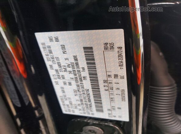 1FTFW5L58SKE92152 2025 FORD F150 Black Widok naklejki z numerem VIN