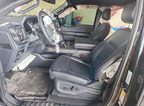 1FTFW5L84SFA27385 2025 FORD F150 Black Вид салону спереду