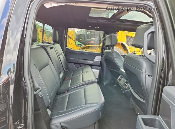 1FTFW5L84SFB77240 2025 FORD F150 Black Rear seats view