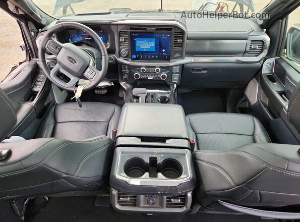 1FTFW5L84SFB77240 2025 FORD F150 Black Dashboard view