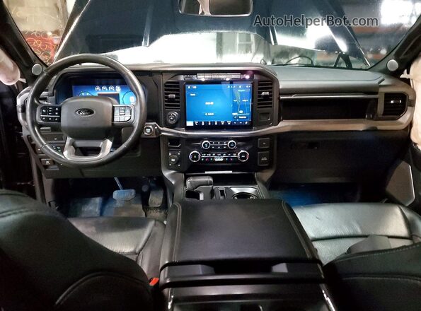 1FTFW5L85RFB40854 2024 FORD F150 Black Առջևի վահանակի տեսք