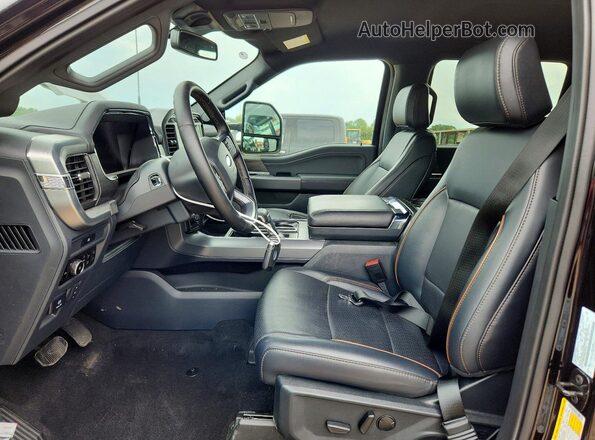 1FTFW5L8XSKD74209 2025 FORD F150 Black წინა სალონის ხედი