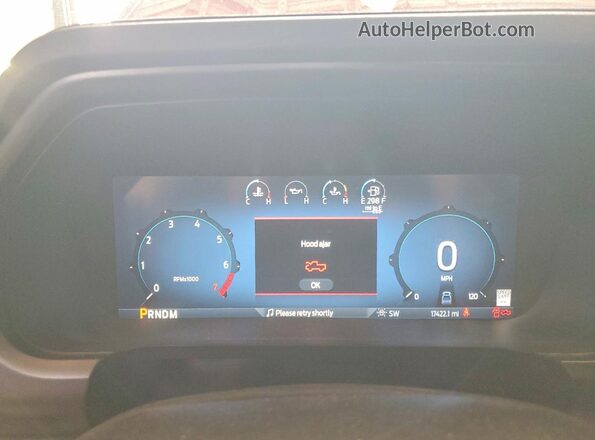 1FTFW5LD2SFA24563 2025 FORD F150 Red Вид щитка приладів