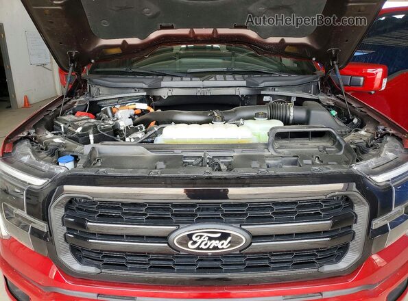 1FTFW5LD2SFA24563 2025 FORD F150 Red Вид задньої частини салону