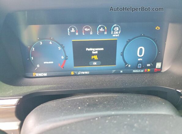1FTFW5LD3RFC00403 2024 FORD F150 Белый Вид щитка приборов