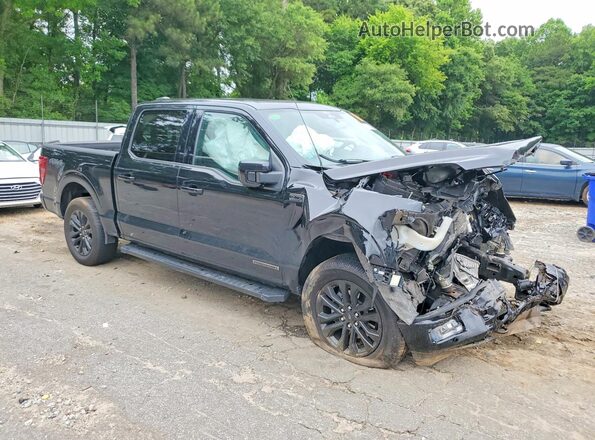 1FTFW5LD5RFA00574 2024 FORD F150 Black Передня права чверть