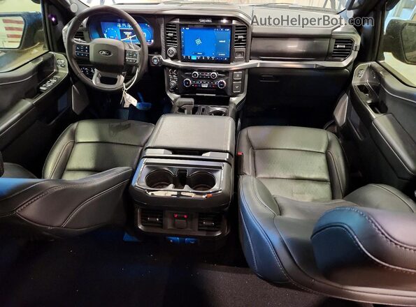 1FTFW5LD5SFB53722 2025 FORD F150 Black Dashboard view
