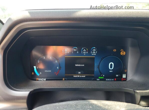 1FTFW5LD7RFB42926 2024 FORD F150 Black Vista del cuadro de instrumentos