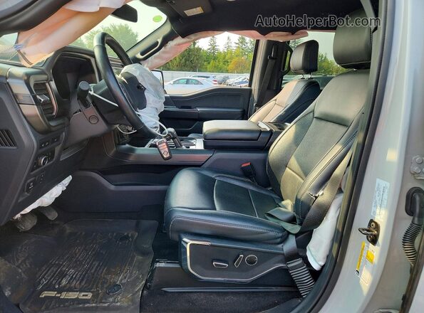 1FTFW5LDXRFB75712 2024 FORD F150 Gray Widok wnętrza z przodu