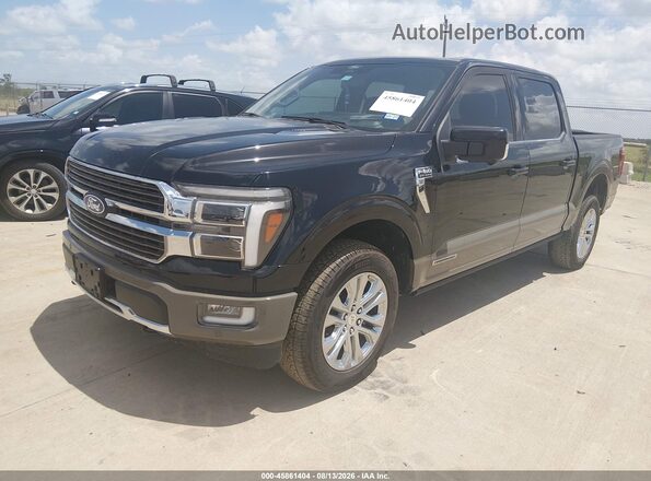 1FTFW6LD2SFA15142 2025 FORD F150 Black წინა მარცხენა ხედი სამი მეოთხედიდან
