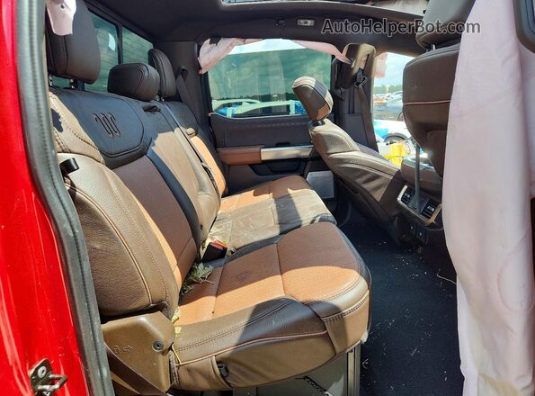 1FTFW6LD3SFC03412 2025 FORD F150 Red Вид задніх сидінь