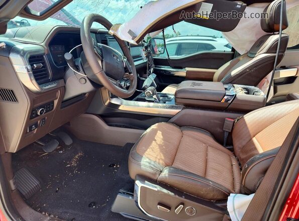 1FTFW6LD3SFC03412 2025 FORD F150 Red Вид салону спереду