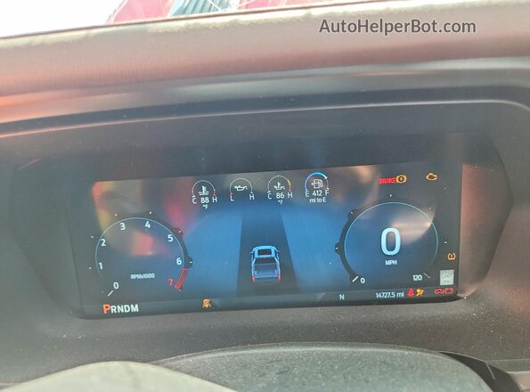 1FTFW6LD3SFC03412 2025 FORD F150 Red Вид щитка приладів