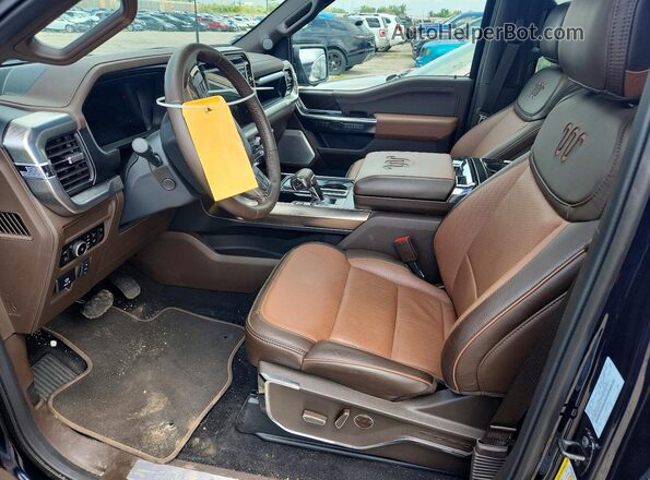 1FTFW6LD6SFB61334 2025 FORD F150 Blue Widok wnętrza z przodu
