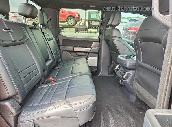 1FTFW7L8XSFB55075 2025 FORD F150 Black Հետևի նստատեղերի տեսք