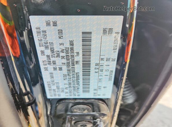 1FTFW7L8XSFB55075 2025 FORD F150 Black Շարժիչի բաժամունքի տեսք