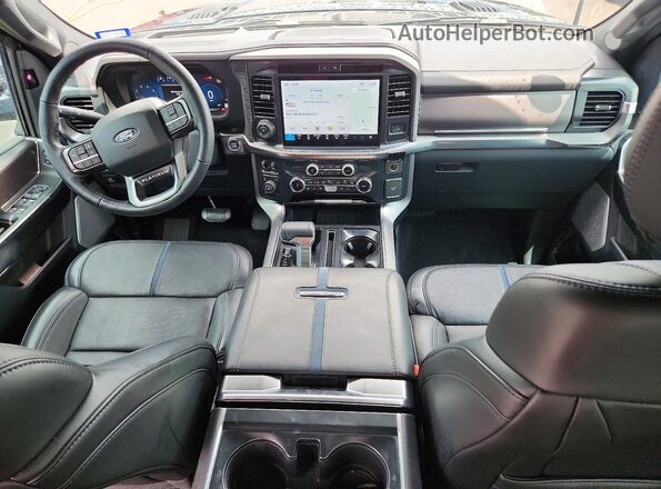 1FTFW7L8XSFB55075 2025 FORD F150 Black Առջևի վահանակի տեսք