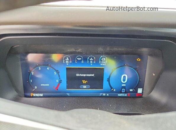 1FTFW7LD5RFC09048 2024 FORD F150 White Vista del cuadro de instrumentos