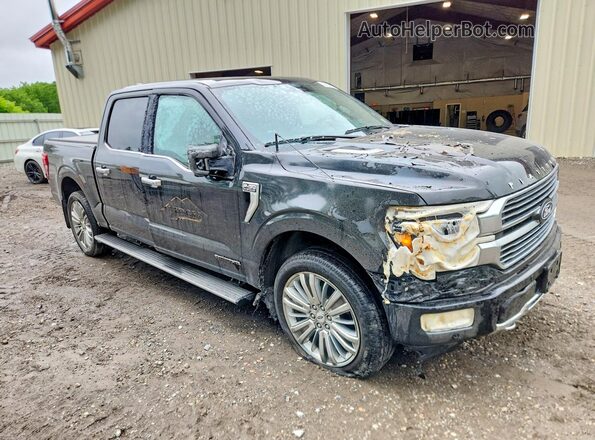 1FTFW7LD9RFB72974 2024 FORD F150 Black Передня права чверть