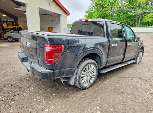 1FTFW7LD9RFB72974 2024 FORD F150 Black Задня права чверть