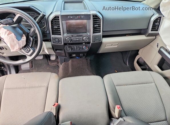 1FTFX1E44LFA32281 2020 FORD F150 Black Dashboard view