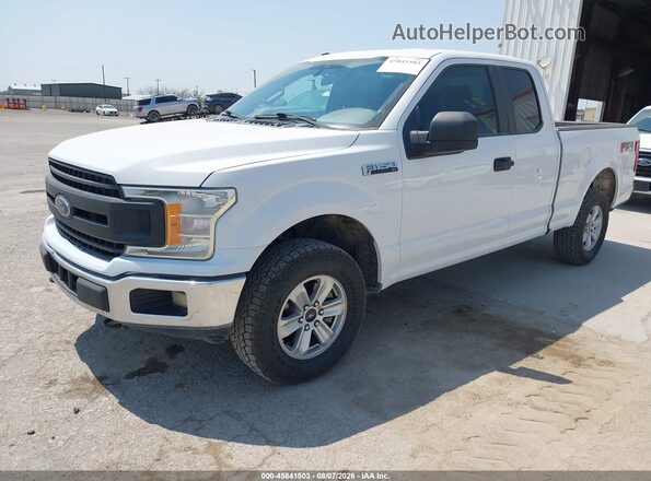 1FTFX1E4XKKD17413 2019 FORD F150 White Առջևի ձախ երեք քառորդ տեսարան