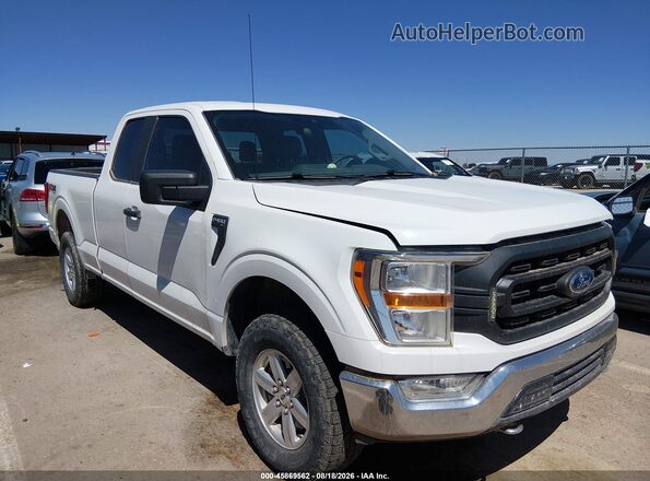 1FTFX1E50MFB29942 2021 FORD F150 White Widok z przodu