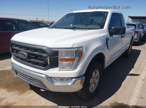 1FTFX1E50MFB29942 2021 FORD F150 White Przód lewy