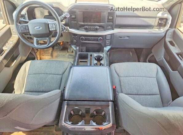 1FTFX1E50MKE25826 2021 FORD F150 Blue Вид панелі приладів