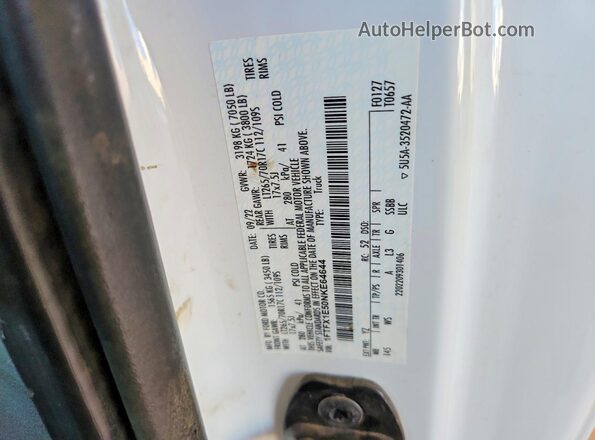 1FTFX1E50NKE64644 2022 FORD F150 Белый Вид подкапотного пространства