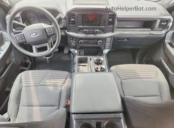 1FTFX1E51PKD45505 2023 FORD F150 Blue Առջևի վահանակի տեսք