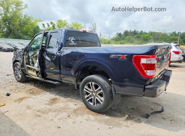 1FTFX1E51PKD45505 2023 FORD F150 Blue Հետևի ձախ