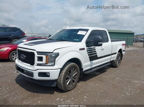 1FTFX1E53JFC57412 2018 FORD F150 White წინა მარცხენა ხედი სამი მეოთხედიდან