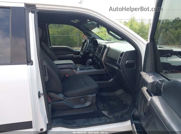 1FTFX1E53JFC57412 2018 FORD F150 White წინა სალონის ხედი