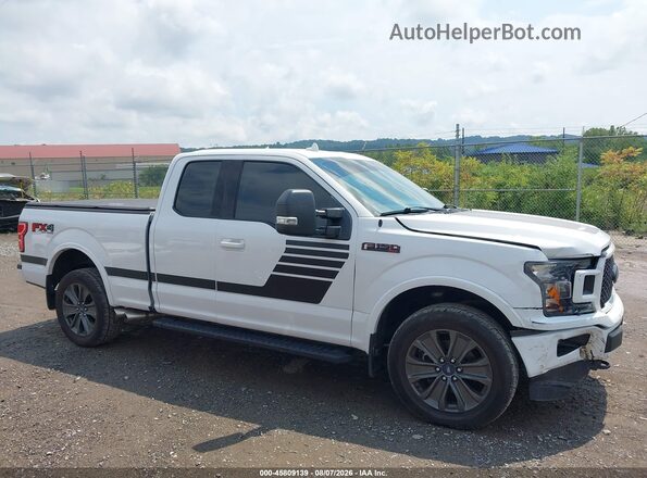 1FTFX1E53JFC57412 2018 FORD F150 White უკანა სალონის ხედი