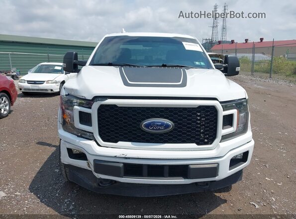 1FTFX1E53JFC57412 2018 FORD F150 White ხელსაწყოთა პანელის ხედი