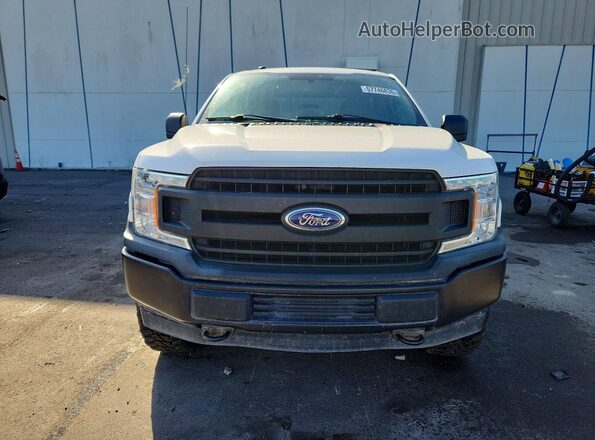 1FTFX1E53JFE59439 2018 FORD F150 White Widok z przodu