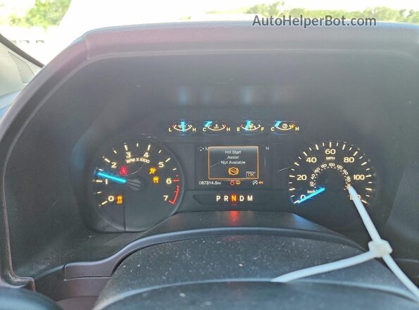 1FTFX1E53JFE59439 2018 FORD F150 White Widok zestawu wskaźników