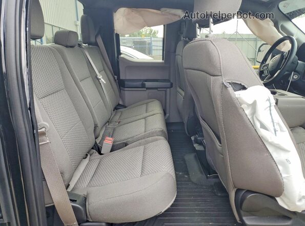 1FTFX1E54JKF85347 2018 FORD F150 Black Vista de los asientos traseros