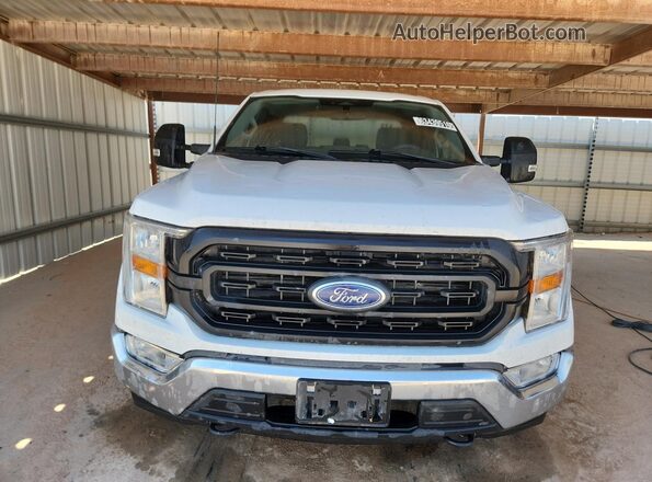 1FTFX1E54NKE64646 2022 FORD F150 White VIN կոդի պիտակի տեսք