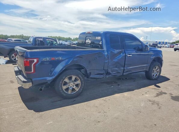 1FTFX1E55JFD27573 2018 FORD F150 Blue Задня права чверть