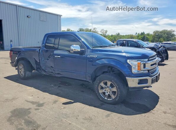 1FTFX1E55JFD27573 2018 FORD F150 Blue Передня права чверть