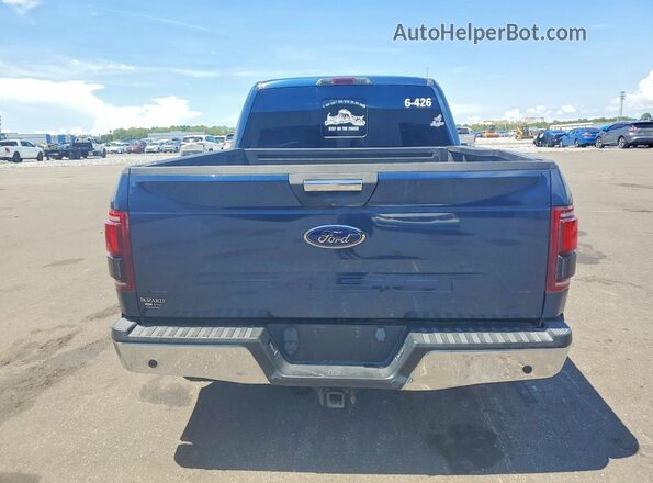 1FTFX1E55JFD27573 2018 FORD F150 Blue Вид ззаду
