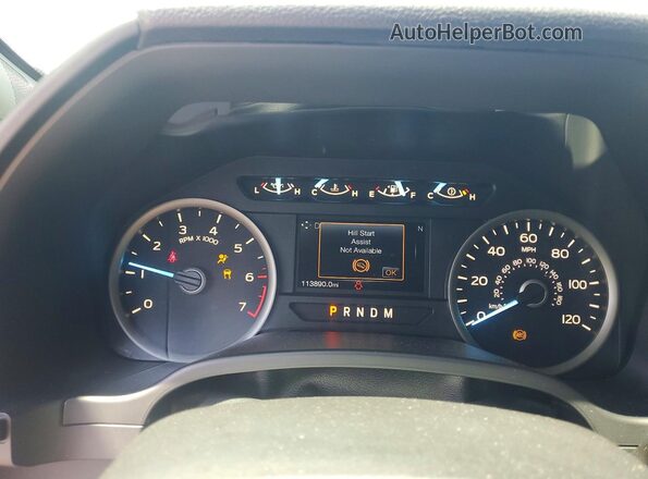 1FTFX1E55JFD27573 2018 FORD F150 Blue Вид щитка приладів