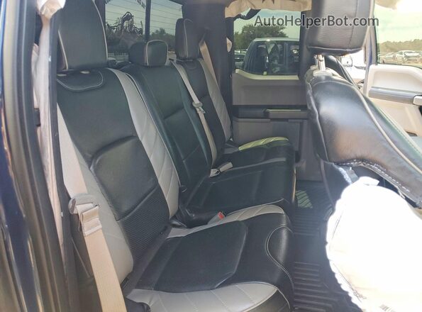 1FTFX1E55JFD27573 2018 FORD F150 Blue Вид задніх сидінь