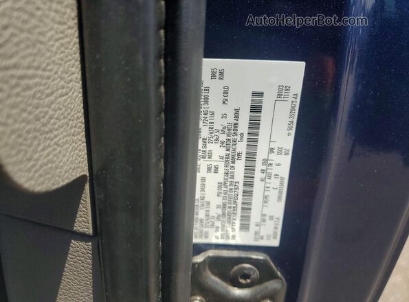 1FTFX1E55JFD27573 2018 FORD F150 Blue Вид підкапотного простору