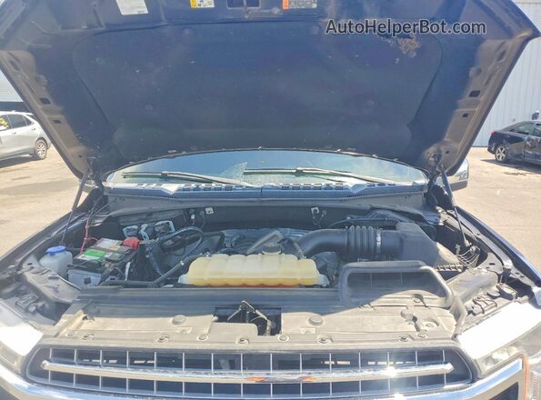1FTFX1E55JFD27573 2018 FORD F150 Blue Вид задньої частини салону