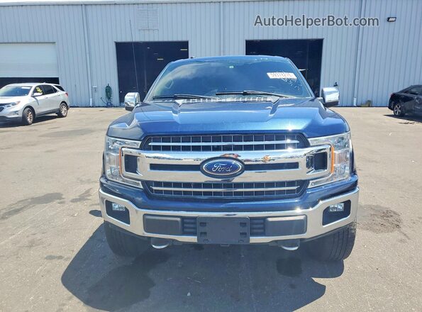 1FTFX1E55JFD27573 2018 FORD F150 Blue Вид спереду